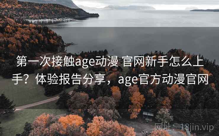 第一次接触age动漫 官网新手怎么上手？体验报告分享，age官方动漫官网