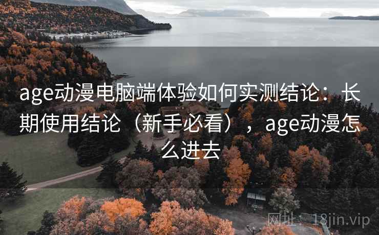 age动漫电脑端体验如何实测结论：长期使用结论（新手必看），age动漫怎么进去