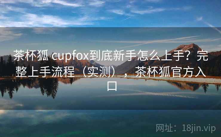 茶杯狐 cupfox到底新手怎么上手?完整上手流程(实测),茶杯狐官方入口 茶杯狐 cupfox到底新手怎么上手?完整上手流程(实测),茶杯狐官方入口